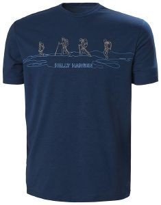 HELLY HANSEN ΜΠΛΟΥΖΑ HELLY HANSEN SKOG RECYCLED GRAPHIC T-SHIRT ΜΠΛΕ ΣΚΟΥΡΟ