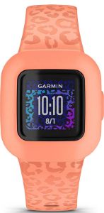  GARMIN VIVOFIT JR. 3 TRACKER PEACH LEOPARD