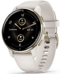  GARMIN VENU 2 PLUS IVORY WITH GOLD BEZEL