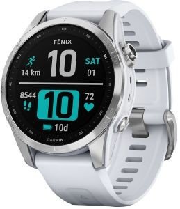  GARMIN FENIX 7S SILVER WITH WHITESTONE