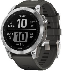 GARMIN ΡΟΛΟΪ GARMIN FENIX 7 SILVER WITH GRAPHITE