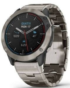  GARMIN QUATIX 6X SOLAR TITANIUM WITH TITANIUM BAND