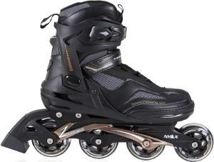 AMILA ΠΑΤΙΝΙΑ INLINE SKATE AMILA ΑΛΟΥΜΙΝΙΟΥ ΜΑΥΡΑ