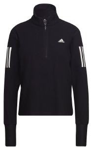 ADIDAS PERFORMANCE ΜΠΛΟΥΖΑ ADIDAS PERFORMANCE OWN THE RUN 1/2 ZIP SWEATSHIRT ΜΑΥΡΗ