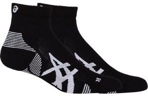 ASICS ΚΑΛΤΣΕΣ ASICS CUSHION RUN QUARTER SOCK 2PPK ΜΑΥΡΕΣ