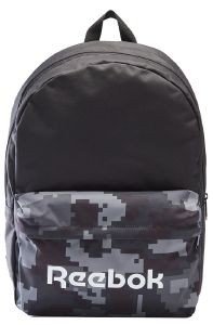 REEBOK ΤΣΑΝΤΑ ΠΛΑΤΗΣ REEBOK ACTIVE CORE LARGE LOGO GRAPHIC BACKPACK ΜΑΥΡΗ