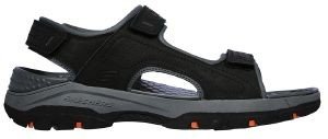 SKECHERS ΣΑΝΔΑΛΙ SKECHERS RELAXED FIT TRESMEN GARO ΜΑΥΡΟ