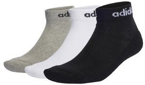  ADIDAS PERFORMANCE LINEAR ANKLE CUSHIONED SOCKS 3P // (37-39)