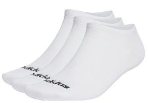 ADIDAS PERFORMANCE ΚΑΛΤΣΕΣ ADIDAS PERFORMANCE THIN LINEAR LOW-CUT SOCKS 3P ΛΕΥΚΕΣ