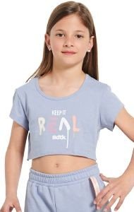 BODYTALK ΜΠΛΟΥΖΑ BODYTALK CROPPED T-SHIRT ΛΙΛΑ