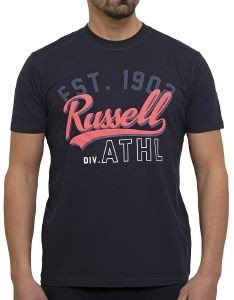  RUSSELL ATHLETIC SCRIPT S/S CREWNECK TEE  