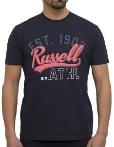 ΜΠΛΟΥΖΑ RUSSELL ATHLETIC SCRIPT S/S CREWNECK TEE ΜΠΛΕ ΣΚΟΥΡΟ (S) ΜΠΛΟΥΖΑ RUSSELL ATHLETIC SCRIPT S/S CREWNECK TEE ΜΠΛΕ ΣΚΟΥΡΟ (S)