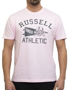  RUSSELL ATHLETIC FLAG S/S CREWNECK TEE  (L)
