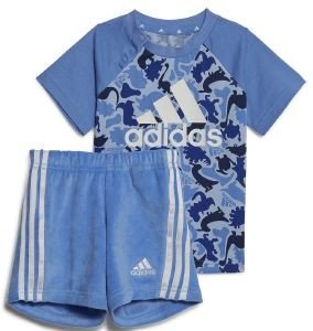 ADIDAS PERFORMANCE ΣΕΤ ΜΠΛΟΥΖΑ/ΣΟΡΤΣ ADIDAS PERFORMANCE DINO CAMO ALLOVER PRINT COTTON SET ΜΠΛΕ