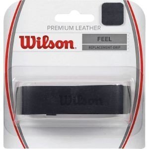 WILSON ΓΚΡΙΠ WILSON LEATHER REPLACEMENT GRIP ΜΑΥΡΟ