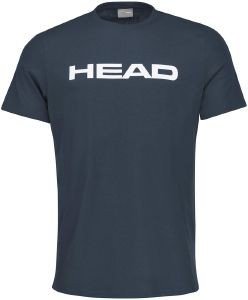 HEAD ΜΠΛΟΥΖΑ HEAD CLUB BASIC T-SHIRT ΜΠΛΕ ΣΚΟΥΡΟ