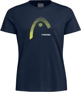 HEAD ΜΠΛΟΥΖΑ HEAD CLUB LARA T-SHIRT ΜΠΛΕ ΣΚΟΥΡΟ