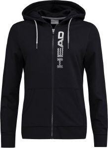 HEAD ΖΑΚΕΤΑ HEAD CLUB GRETA HOODIE FZ ΜΑΥΡΗ