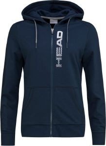 HEAD ΖΑΚΕΤΑ HEAD CLUB GRETA HOODIE FZ ΜΠΛΕ ΣΚΟΥΡΟ