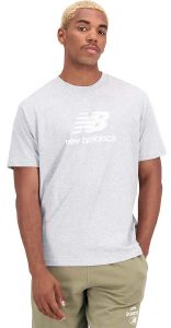  NEW BALANCE ESSENTIALS STACKED LOGO COTTON JERSEY T-SHIRT 