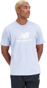  NEW BALANCE ESSENTIALS STACKED LOGO COTTON JERSEY T-SHIRT 