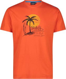 CMP ΜΠΛΟΥΖΑ CMP TROPICAL PRINT T-SHIRT ΠΟΡΤΟΚΑΛΙ