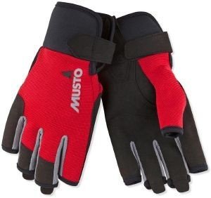 MUSTO ΓΑΝΤΙΑ MUSTO ESSENTIAL SAILING SHORT FINGER GLOVE ΚΟΚΚΙΝΑ