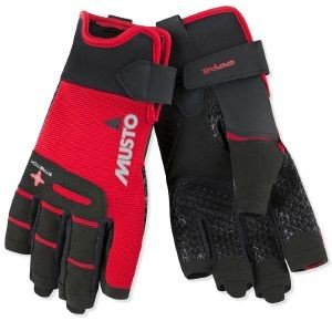 MUSTO ΓΑΝΤΙΑ MUSTO PERFORMANCE SHORT FINGER GLOVES ΚΟΚΚΙΝΑ/ΜΑΥΡΑ