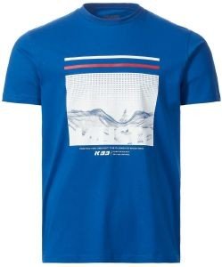 MUSTO ΜΠΛΟΥΖΑ MUSTO SARDINIA GRAPHIC 2.0 SS T-SHIRT ΜΠΛΕ