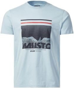 MUSTO ΜΠΛΟΥΖΑ MUSTO SARDINIA GRAPHIC 2.0 SS T-SHIRT ΓΚΡΙ ΑΝΟΙΚΤΟ