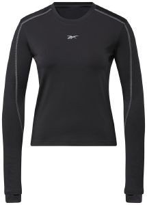 REEBOK ΜΠΛΟΥΖΑ REEBOK RUNNING LS LAYER ΜΑΥΡΗ