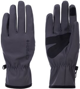 ICEPEAK ΓΑΝΤΙΑ ICEPEAK HUSTONVILLE SOFTSHELL GLOVES ΓΚΡΙ ΣΚΟΥΡΟ