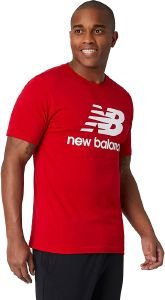  NEW BALANCE ESSENTIALS STACKED LOGO TEE 