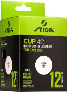 STIGA ΜΠΑΛΑΚΙΑ STIGA CUP ABS 12-PACK ΛΕΥΚΑ