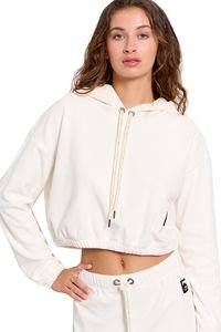 BODYTALK ΦΟΥΤΕΡ BODYTALK FLASH HOMEWEAR SHORT HOODIE ΕΚΡΟΥ