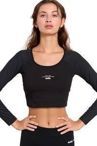 ΜΠΟΥΣΤΑΚΙ BODYTALK TRIBE CROP TOP ΜΑΥΡΟ