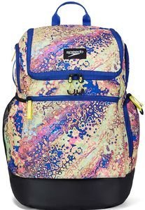 SPEEDO ΤΣΑΝΤΑ ΠΛΑΤΗΣ SPEEDO TEAMSTER RUCKSACK 2 PSYCHODELIC BUBBLES ΜΩΒ/ΠΡΑΣΙΝΗ