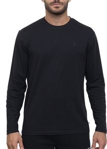 RUSSELL ATHLETIC ΜΠΛΟΥΖΑ RUSSELL ATHLETIC L/S CREWNECK SHIRT ΜΑΥΡΗ