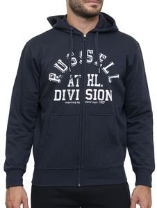 RUSSELL ATHLETIC ΖΑΚΕΤΑ RUSSELL ATHLETIC CASE ZIP THROUGH HOODY ΜΠΛΕ ΣΚΟΥΡΟ