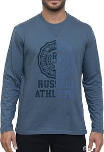 ΜΠΛΟΥΖΑ RUSSELL ATHLETIC ATH ROSE L/S CREWNECK SHIRT ΜΠΛΕ