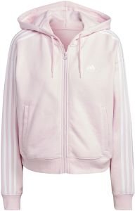 ΖΑΚΕΤΑ ADIDAS PERFORMANCE ESSENTIALS 3-STRIPES FRENCH TERRY BOMBER FULL-ZIP HOODIE ΡΟΖ (S) ΖΑΚΕΤΑ ADIDAS PERFORMANCE ESSENTIALS 3-STRIPES FRENCH TERRY BOMBER FULL-ZIP HOODIE ΡΟΖ (S)