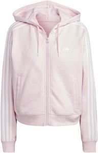  ADIDAS PERFORMANCE ESSENTIALS 3-STRIPES FRENCH TERRY BOMBER FULL-ZIP HOODIE  (M)