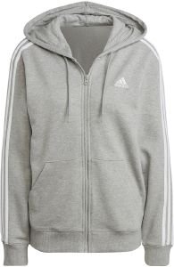  ADIDAS PERFORMANCE ESSENTIALS 3-STRIPES FRENCH TERRY REGULAR FULL-ZIP HOODIE  (S)