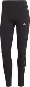  ADIDAS PERFORMANCE VIBRANT PRINT 3-STRIPES COTTON LEGGINGS / (S)