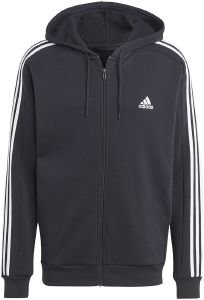ΖΑΚΕΤΑ ADIDAS PERFORMANCE ESSENTIALS FLEECE 3-STRIPES FULL-ZIP HOODIE ΜΑΥΡΗ (M) ΖΑΚΕΤΑ ADIDAS PERFORMANCE ESSENTIALS FLEECE 3-STRIPES FULL-ZIP HOODIE ΜΑΥΡΗ (M)