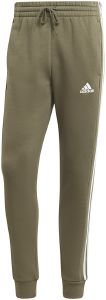  ADIDAS PERFORMANCE ESSENTIALS FLEECE 3-STRIPES TAPERED CUFF PANTS  (XL)