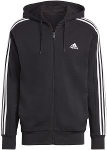  ADIDAS PERFORMANCE ESSENTIALS FRENCH TERRY 3-STRIPES FULL-ZIP HOODIE  (XL)