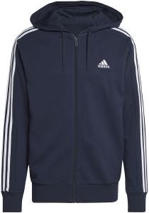  ADIDAS PERFORMANCE ESSENTIALS FRENCH TERRY 3-STRIPES FULL-ZIP HOODIE   (L)