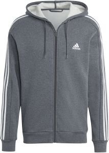 ΖΑΚΕΤΑ ADIDAS PERFORMANCE ESSENTIALS FLEECE 3-STRIPES FULL-ZIP HOODIE ΓΚΡΙ ΣΚΟΥΡΟ (S) ΖΑΚΕΤΑ ADIDAS PERFORMANCE ESSENTIALS FLEECE 3-STRIPES FULL-ZIP HOODIE ΓΚΡΙ ΣΚΟΥΡΟ (S)