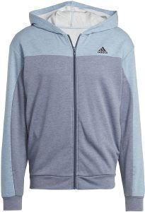  ADIDAS PERFORMANCE MELANGE FULL-ZIP HOODIE  (M)